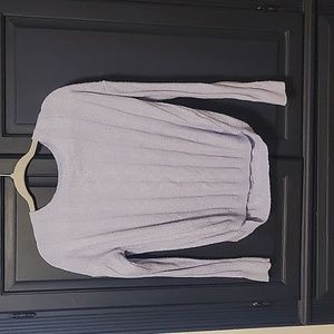 Super cute light blue sweater with back design